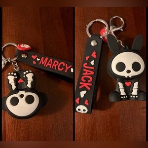 Skelanimals Keychains, set of 2 - Jack and Marcy
